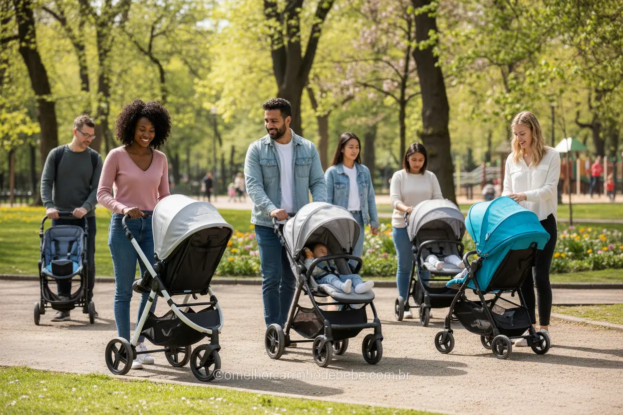 Modelos de carrinhos de bebê compactos