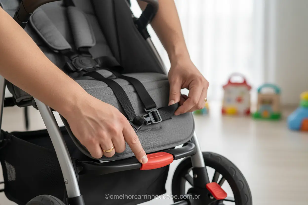 Inspeção de segurança em carrinho infantil