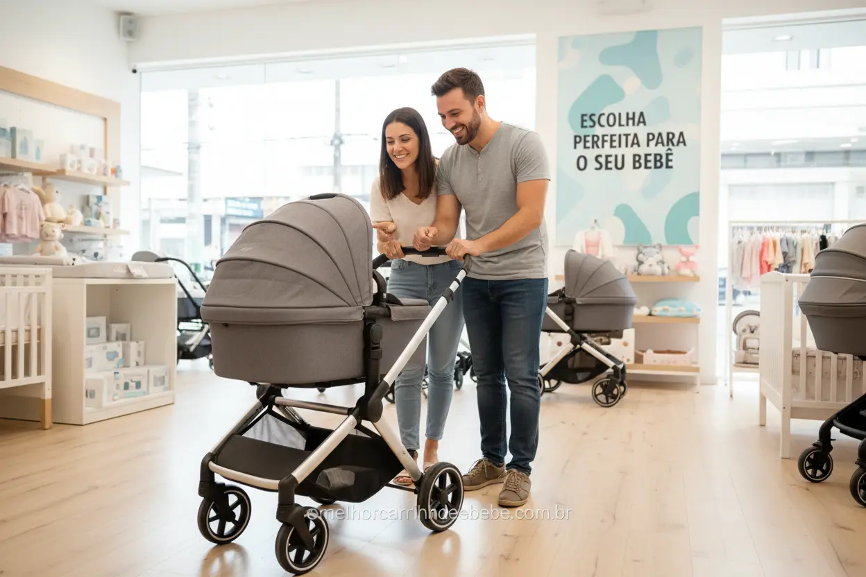 Pais Escolhendo o Carrinho Ideal Como escolher o carrinho de bebê confortável para recém nascido