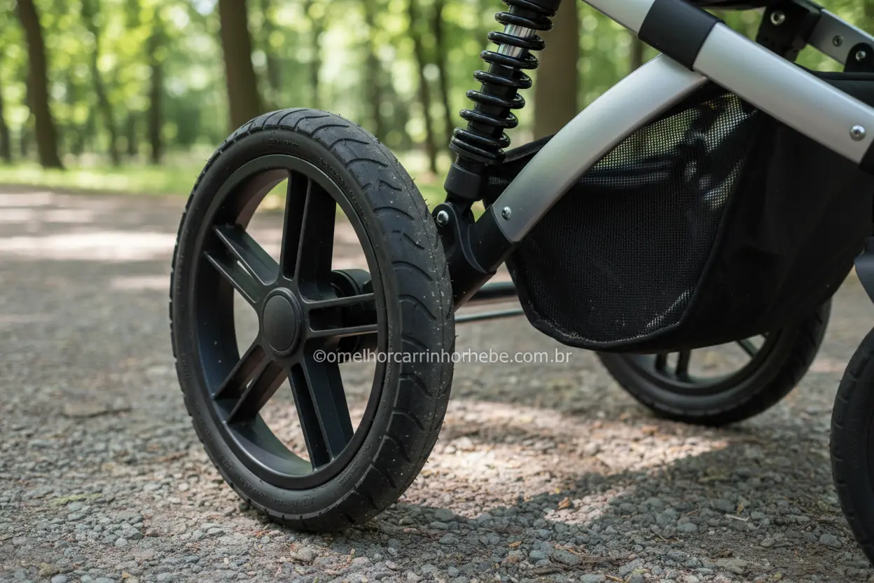 Rodas e Suspensão de Carrinhos Off-road Detalhe da suspensão de carrinho off-road